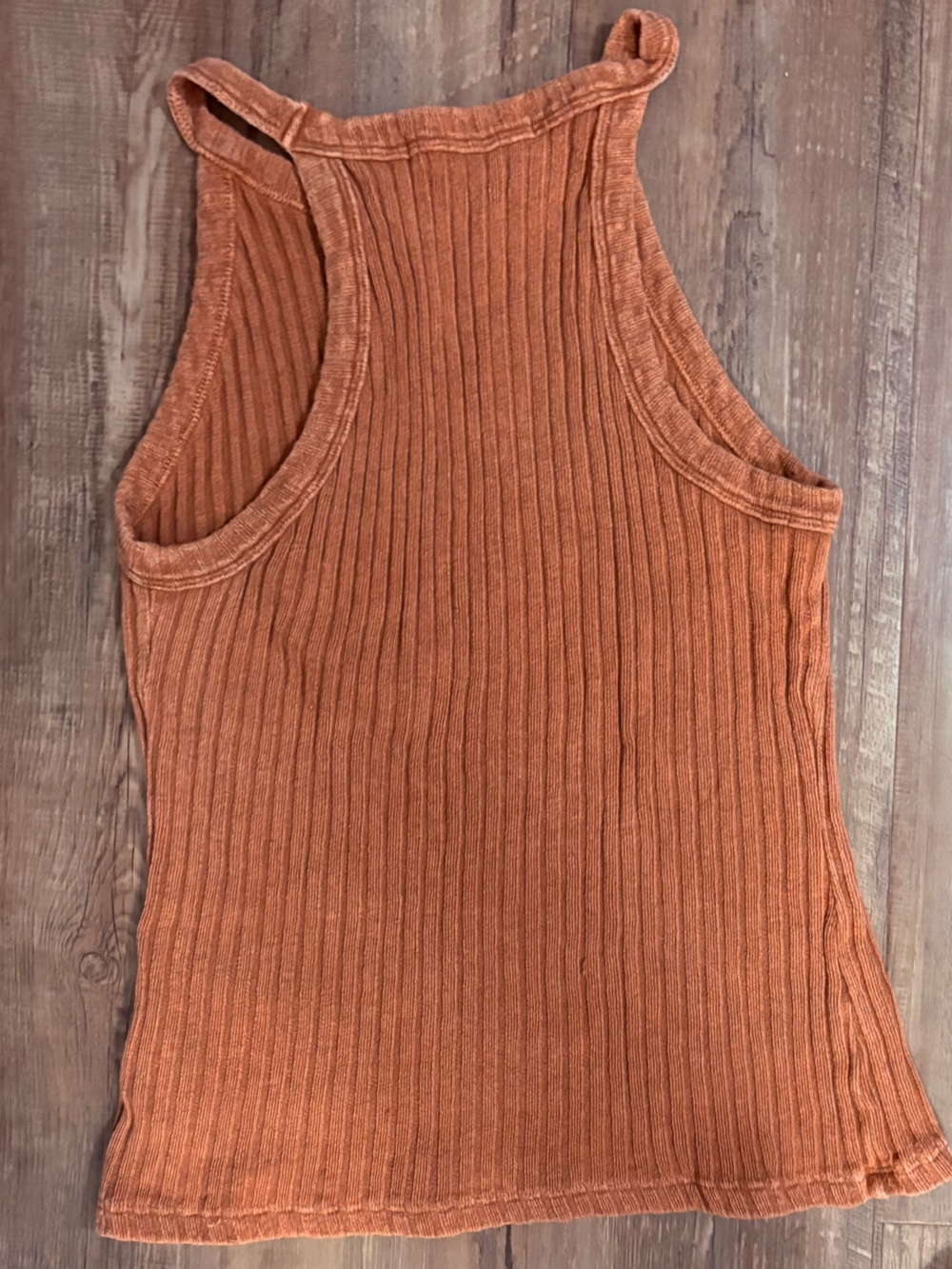 Project Social T Rust Ribbed Knit Top - Picture 3 of 4